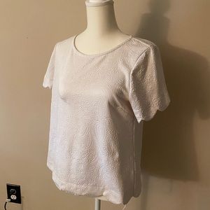 White floral crop top